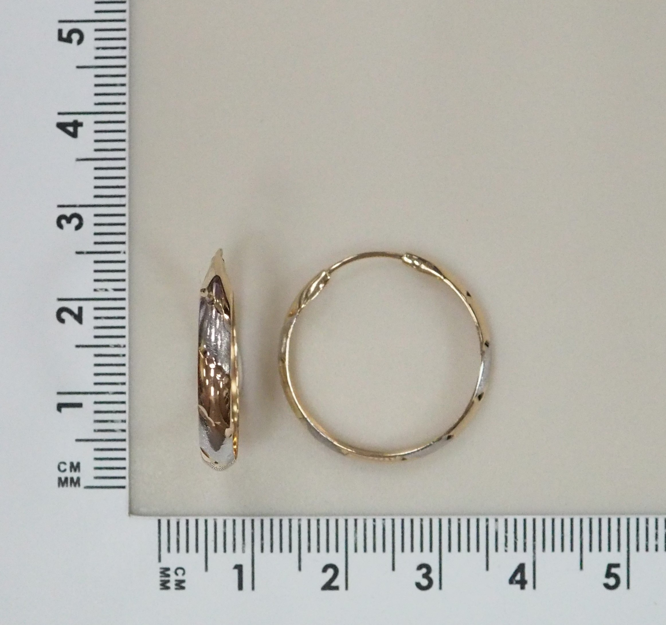 Серьги-конго из золота